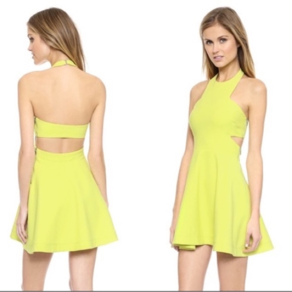 Elizabeth and James Cutout Halter Dress
